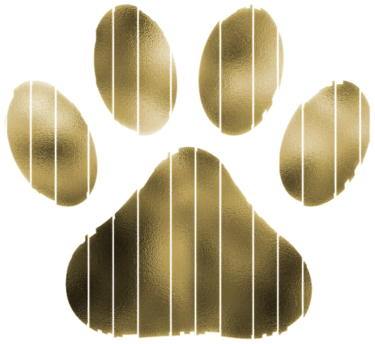 Gold Foil Dog Paw