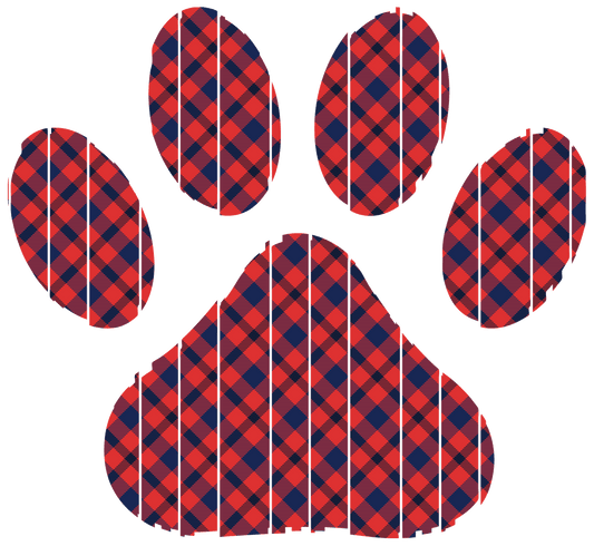 Plaid Dog Paw