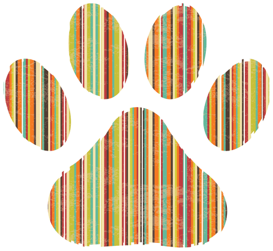 Multicolor Dog Paw