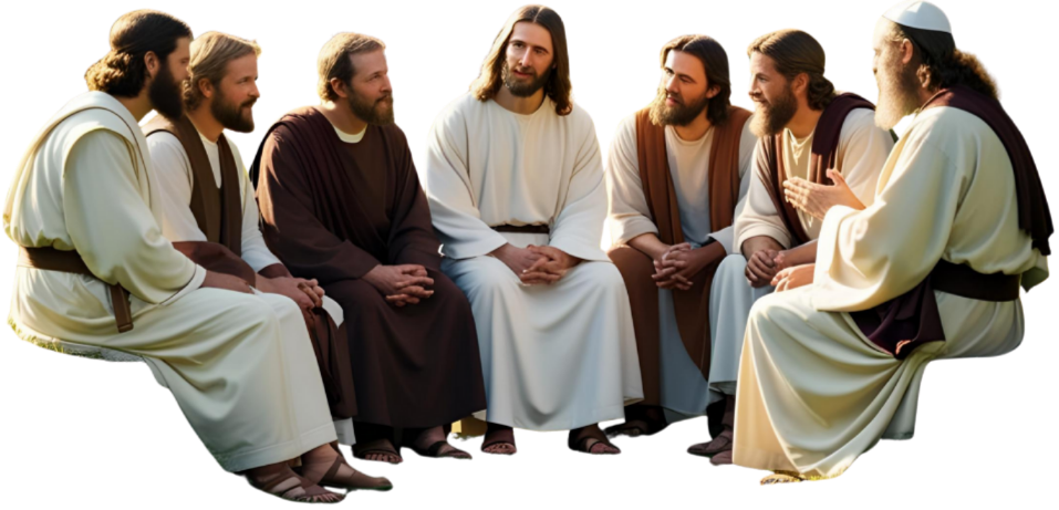 Jesus in a group
