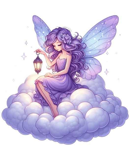 Purple Fairy on Clouds
